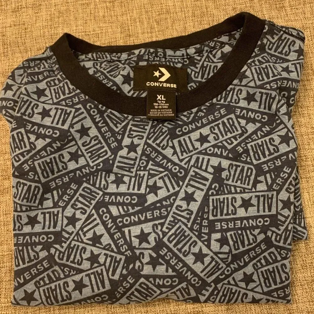Converse Youth All Star License Plate AOP T-Shirt Size 13-15 Yrs XL